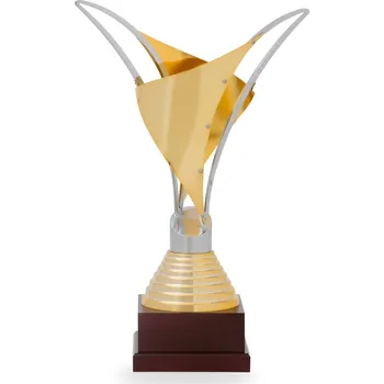 Pohár EXKLUZIV, výška 66 cm, zlatý/stříbrný, zlaceno