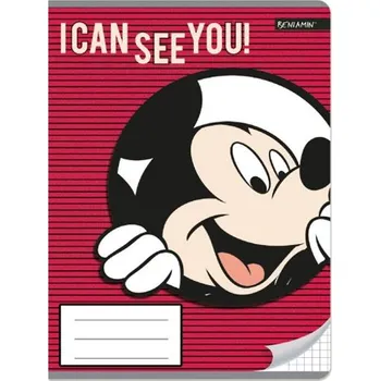 BENIAMIN Sešit A5 Disney Mickey Mouse 32 listů, čtverečkovaný