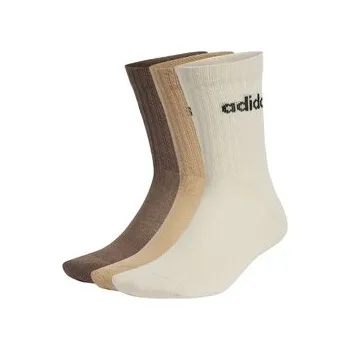 Pánské ponožky adidas Linear Crew Cushioned Socks 3 Pairs XS