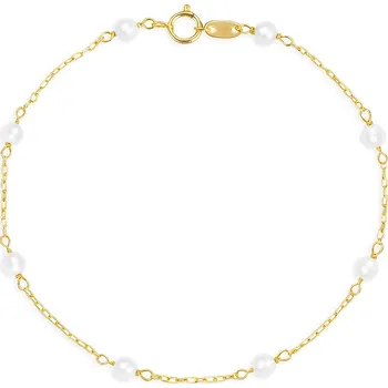 Náramek Brilio Něžný náramek ze žlutého zlata s říčními perlami 14/772.351P Esp-yellow + 2 měsíce na vrácení zboží