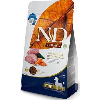 Krmivo pro psa N&D BROWN Dog GF Lamb Spirulina & Carrot Adult Mini 2 kg