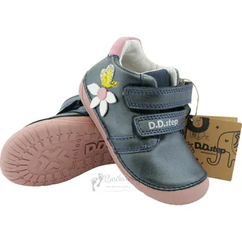 Chlapecké polobotky Dětské celoroční barefoot boty D.D.Step S070-52656A Royal Blue - vel. 24