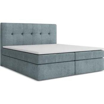 Postel Světle modrá boxspring postel s úložným prostorem 140x200 cm Palta – Makamii ID_1811700