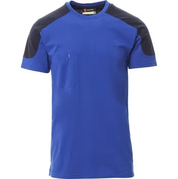 Pánské tričko Payperwear Reprezentativní dvoubarevné triko Corporate s kapsičkou na prsu Barva: modrá královská - modrá námořní, Velikost: L