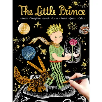 omalovánky Škrabací obrázky 15 ks - Malý princ