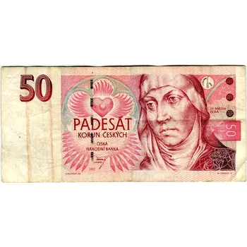 ČESKO. 50 korun 1997. Série D 22. Hej. CZ 21.