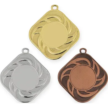 Medaile na emblém, 50x50 mm, zlatá