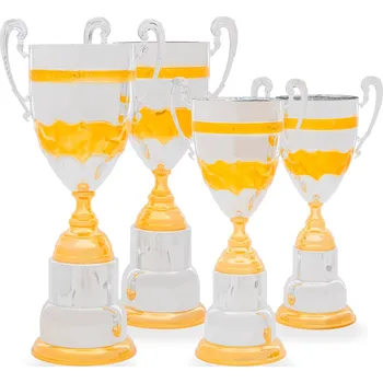 Pohár EXKLUZIV, výška 54 cm, zlatý/stříbrný