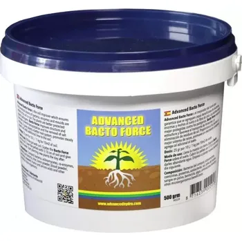 Substrát Advanced Hydroponics Bacto Force 500 g (Advanced Hydroponics Bacto Force je půdní zlepšovač, který zajišťuje, že se do půdy nebo kokosového vlákna přidají prospěšné kmeny bakterií, enzymů a plísní.)