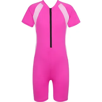 Kojenecký overall Dětský sportovní overal na plavání s krátkým zipem Velikost: 8, Barva (Varianta): Fuchsiová