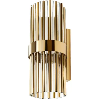 Nástěnné svítidlo Nástěnné svítidlo LAGO zlaté 50 cm moderní glamour do obýváku a ložnice Step into Design