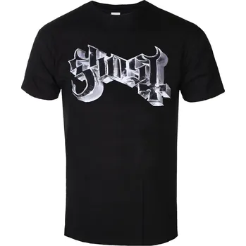 Pánské tričko Tričko metal pánské Ghost - Metal Logo & Purple Grucifix - ROCK OFF - GHOTEE52MB - M