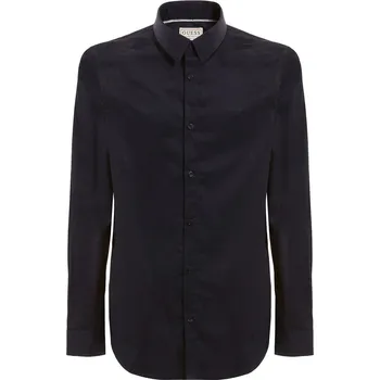 Pánská košile Pánská Košile GUESS LS SUNSET SHIRT M1YH20W7ZK1-G7V2 – Tmavě modrá S