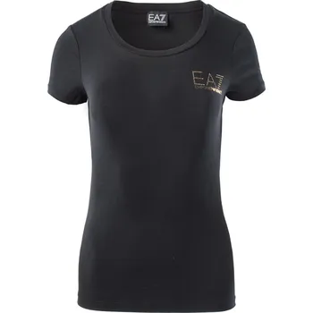 Dámské tričko Dámské Tričko s krátkým rukávem EA7 8NTT65 T-SHIRT 8NTT65TJDQZ1200 – Černá L