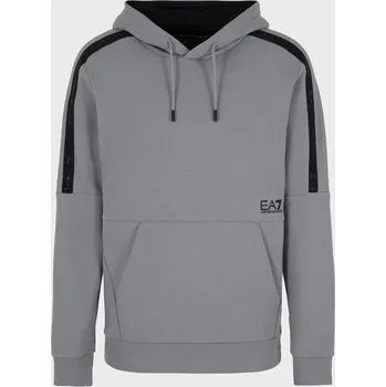 Pánská mikina Pánská Mikina EA7 TRAIN LOGO SERIES M TAPE HOODIE RN COFT 3DPM57PJEQZ0923 – Šedá L