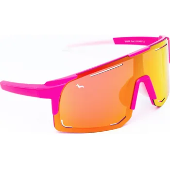 Sluneční brýle KAŠMIR KAŠMIR Sport Sunset 2.0 Polarized SSP4 růžové - skla oranžová zrcadlová