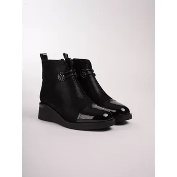 Dámská zimní obuv EPICA dámské kotníkové černé snake