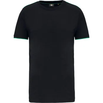 Pánské tričko Pánské pracovní tričko "Day-to-Day" WK 3020 black-kelly green 4XL