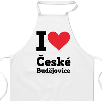 Kuchyňská zástěra Zástěra bílá - České Budějovice