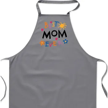 Kuchyňská zástěra Zástěra šedá - Best mom ever