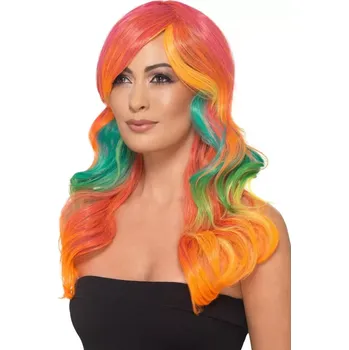 Karnevalová paruka Paruka Rainbow deluxe
