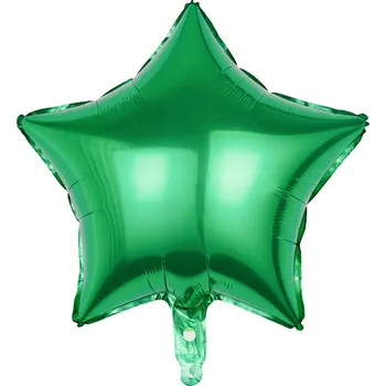 Balónek Fóliový balónek - Hvězda zelená, 45 cm