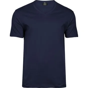 Pánské tričko s výstřihem do V "Fashion Sof Tee" TJ 8006 navy XL