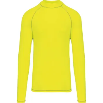 Sportovní tričko s dlouhým rukávem PA 4017 fluorescent yellow XS