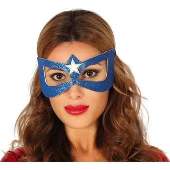 Karnevalová maska Maska superhrdinky modrá