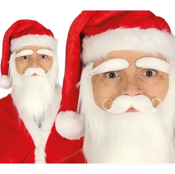 Karnevalový kostým Bílý vous - knír a obočí