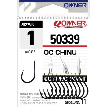 Rybářský háček OWNER Japan Háček OWNER 50339 *: Háček OWNER 50339 vel. 1/0