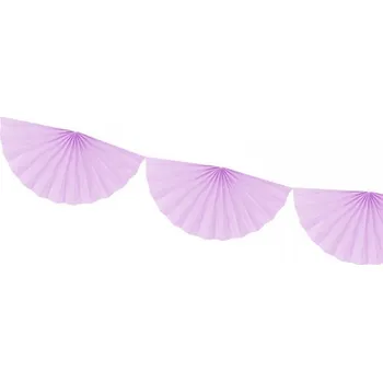 Girlanda - vějířky levandulové menší