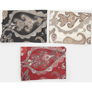 Šála Baťa dámská šála s potiskem vícebarevné, vel. Černá