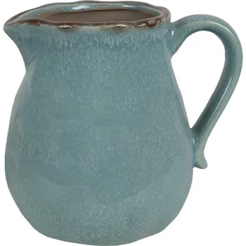 Modrý keramický džbán M - 17*13*15 cm