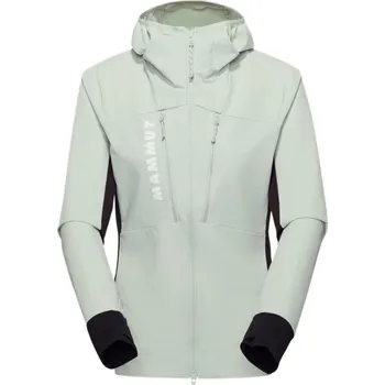 Dámská softshellová bunda Mammut Aenergy SO Hybrid Hooded Jacket Wmn 1011-01930-1300 - silver sage black S