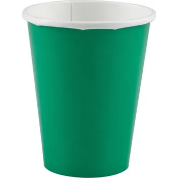 Party nádobí Kelímky - papírové, tmavě zelené