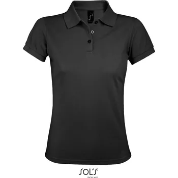 Dámské tričko Dámské piqué polo z těžké bavlny Prime Women dark grey L