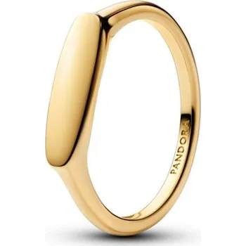 Prsten Zlacený Prsten PANDORA s deštičkou ke gravírování 58 163986C00-58