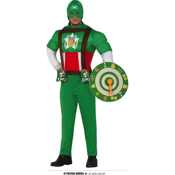 Karnevalový kostým Kapitán piva zelený, Pánský kostým L