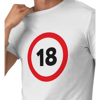 Pánské bílé triko - 18 4XL