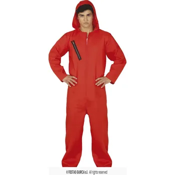 Karnevalový kostým Červený vězeň, Pánský kostým XL