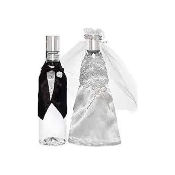 Svatební dekorace Svatební ozdoba na láhev lll