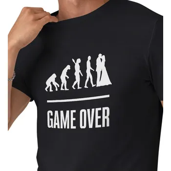 Pánské tričko Pánské triko černé - Game over evoluce 3XL