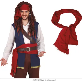 Karnevalový doplněk Pirátská sada šátek , pásek