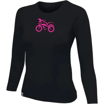 Dámské triko nanosilver® MOTOLADY černé - dlouhý rukáv L