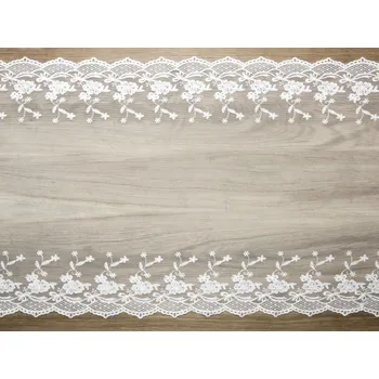 Luxusní bílá krajková organza III