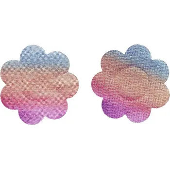 Ozdoba na bradavku Duhové květinové nálepky na bradavky