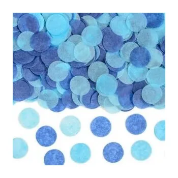 Konfeta Konfety na stůl - modré kolečka
