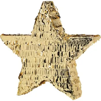Vánoční dekorace Zlatá hvězda piňata