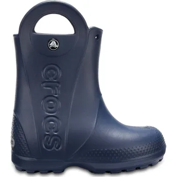 Chlapecká obuv Dětské Holínky CROCS KIDS’ HANDLE IT RAIN BOOT 12803-410 – Tmavě modrá 29-30